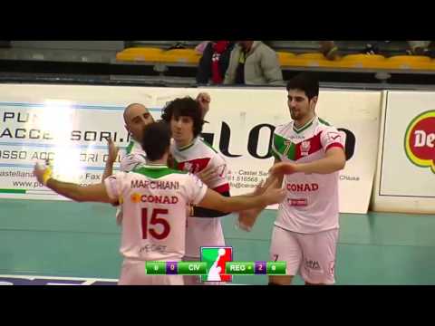 #A2MVolleyPlayOff - gara1 Civita Castellana-Reggio Emilia 0-3: highlights
