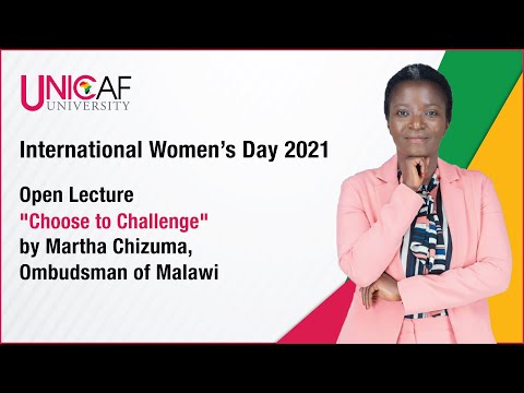 Unicaf University Open Lecture with the Ombudsman of Malawi for International Women's Day