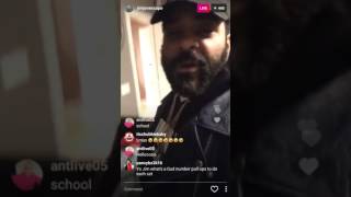 Jim jones on instagram live, then cursing out people in rage