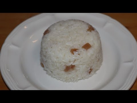 How to make arroz blanco con tocino/white rice with pork fat #arroz #explore #easyrecipe