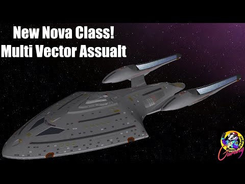 Advanced NOVA Class - Fights Voyager + Defiant Multi Vector Assault Mode - Star Trek Ship Battles