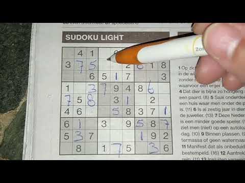 Are you ready for this Light Sudoku puzzle? (with a PDF file) 08-16-2019 part 1 of 2