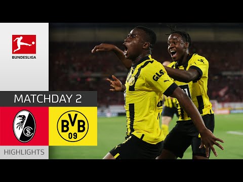 SC Freiburg - Borussia Dortmund 1-3 | Highlights | Matchday 2 – Bundesliga 2022/23