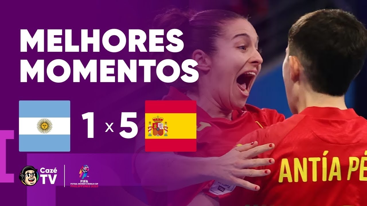 MELHORES MOMENTOS: ARGENTINA 1 X 5 ESPANHA | COPA DO MUNDO FEMININA DE FUTSAL FIFA 2025 | 3º LUGAR