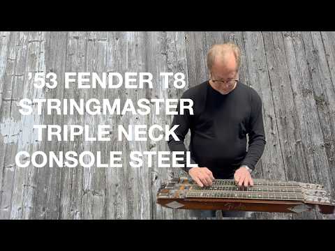 🎸1953 Fender Stringmaster T8 Triple Neck Console Steel Guitar Demo by Thom Woodard #fender