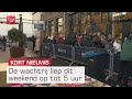 Urenlang in de rij voor pop-up winkel van kledingmerk FOUR in Batavia Stad | Omroep Flevoland