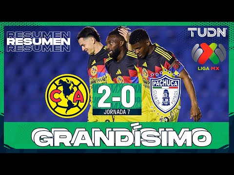 Highlights and goals - América 2-0 Pachuca | Liga MX - Matchday 7 Apertura 2025 | TUDN