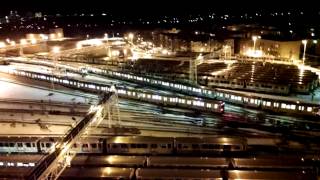 preview picture of video 'Trains in the Chicago CTA Howard Train Yard 1'