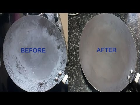 NONSTICK TAWA CLEANING AT HOME||CLEANING TIPS||HOW TO CLEAN NONSTICK PAN Video