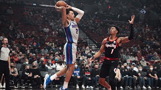 [高光] Cade Cunningham 26 Pts 7 Reb VS Blazers