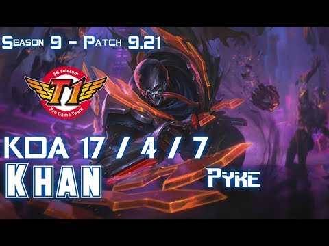 SKT T1 Khan PYKE vs CAMILLE Top - Patch 9.21 EUW Ranked