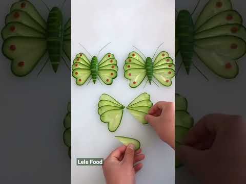 Handmade Salad decoration🍎Salad design | Fruit 🥒 Vegetable Carving 🍅Cutting Garnish   #Cucumber