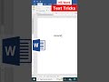 MS Word Tricks Of Magic Tamil Shorts Tamil Msword