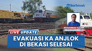 Proses Evakuasi KA Purwojaya yang Anjlok di Bekasi Selesai, Jalur Kembali Dibuka Terbatas
