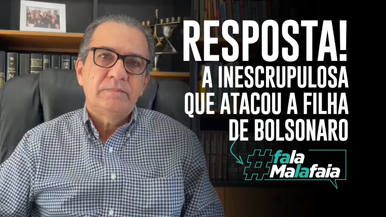 RESPOSTA! A inescrupulosa que atacou a filha de Bolsonaro