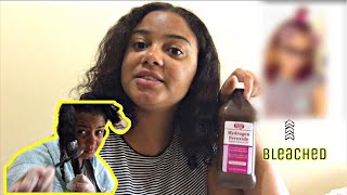 HOW I BLEACHED MY HAIR WITH BASIC WHITE AND HYDROGEN PEROXIDE😱