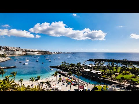 WalkZen Anfi del Mar: One of the Best Beaches in Gran Canaria | Beach Walk 4K 60fps 🚶‍♀️🌊🏝️