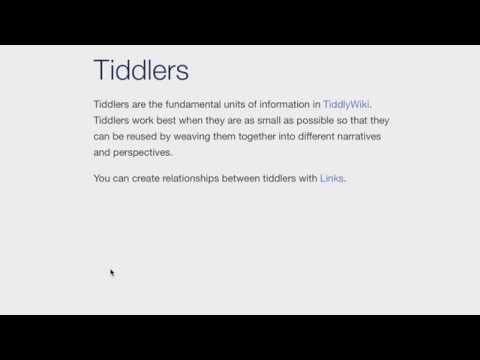 Видео TiddlyWiki