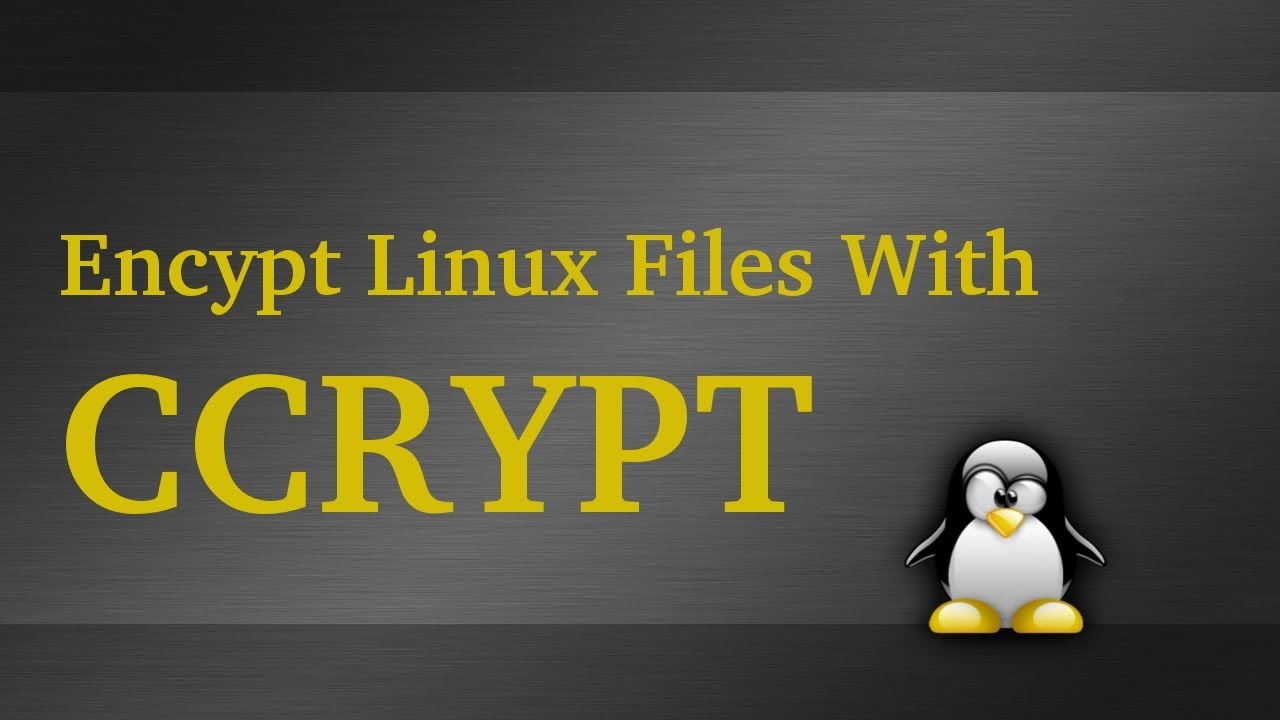 Encrypting Files in Linux Using ccrypt