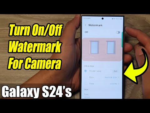 Galaxy S24/S24+/Ultra: How to Turn On/Off Watermark For Camera Pictures