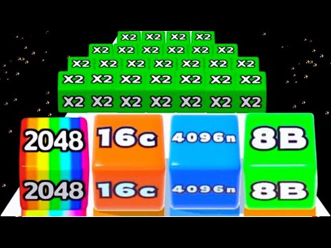 JELLY RUN 2048 Cubes merge 🆚 Number run shooting 2048 Walkthrough part 2