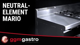 Élément neutre – 400 mm – avec tiroir – 1 × GN 1/1 ou 2 × GN 1/2