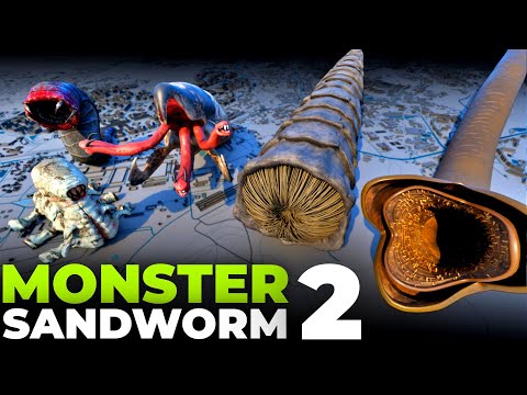 Sandworm Monsters Size Comparison Part 2 | Dune vs Shai Hulud Sandworm