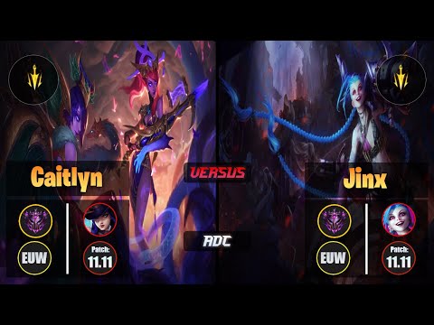 Master CAITLYN [Lethal Tempo] (ADC) VS  JINX - Master EUW Patch 11.11