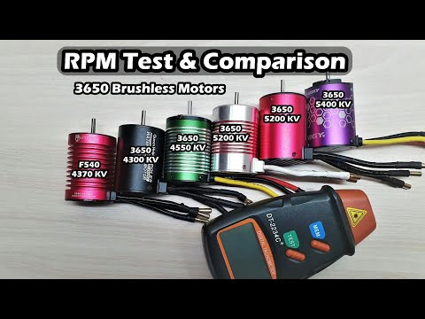🎦 V#50 Part 2 - 3650 Sensorless Brushless Motors - Maximum RPM Test & Comparison