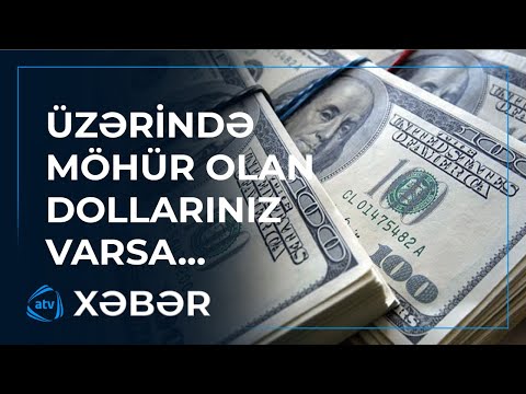 Üzərində möhür olan dollarınız varsa... - AÇIQLAMA