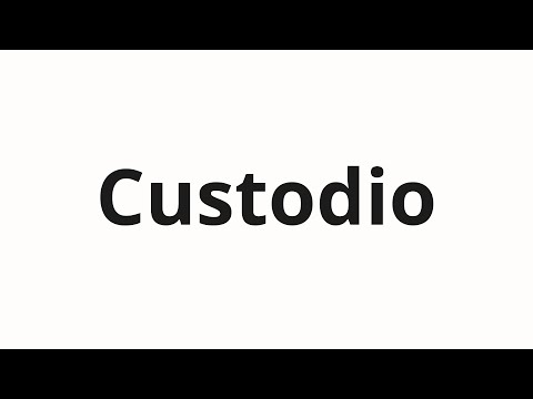 How to pronounce Custodio