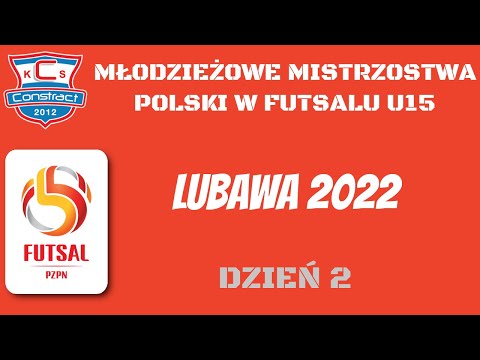 LIVE 🔴⚽ MŁODZIEŻOWE MISTRZOSTWA POLSKI W FUTSALU U15 | 🏆 LUBAWA 2022 | DZIEŃ 2