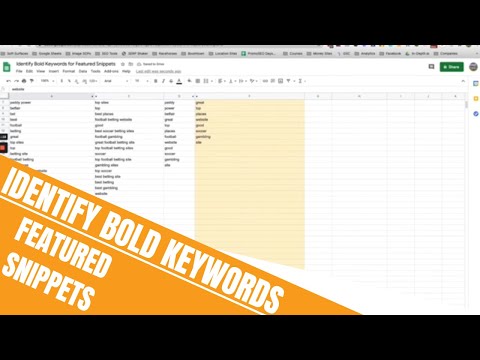 Identify Bold Keywords For Featured Snippets | Content Tips