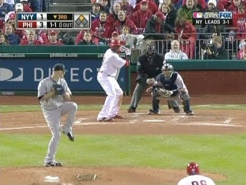 2009 World Series Yankees vs Phillies Game 5 Bottom 3rd