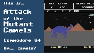 This is Attack of the Mutant Camels for the Commodore 64
