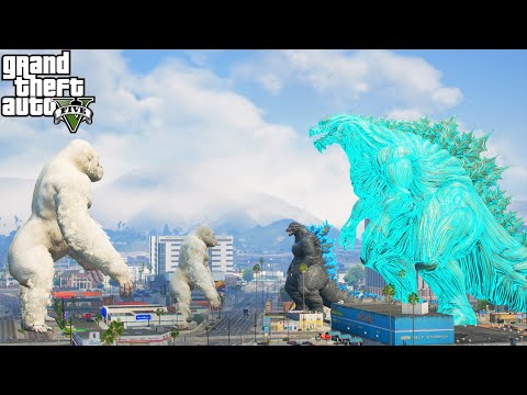 Godzilla Earth and Ride Godzilla vs Team George Rampage - GTA V Mods