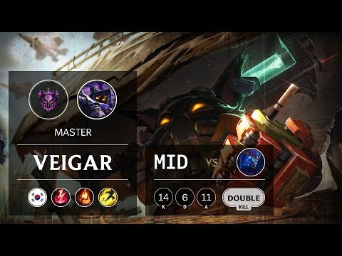 Veigar Mid vs Aurelion Sol - KR Master Patch 9.21