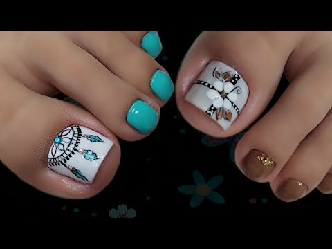 Como realizar ATRAPA SUEÑOS y FLORES en tus uñas 💅😍#nailart #miarteentusuñas