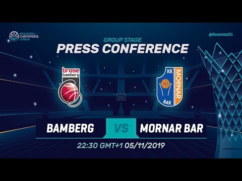 Brose Bamberg v Mornar Bar - Press Conference - Basketball Champions League 2019-20