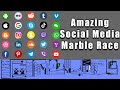 Amazing Social Media Marble Race In Algodoo Marble Race King
