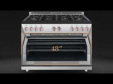 World's first 48-inch gas range with a single oven cavity from Forza