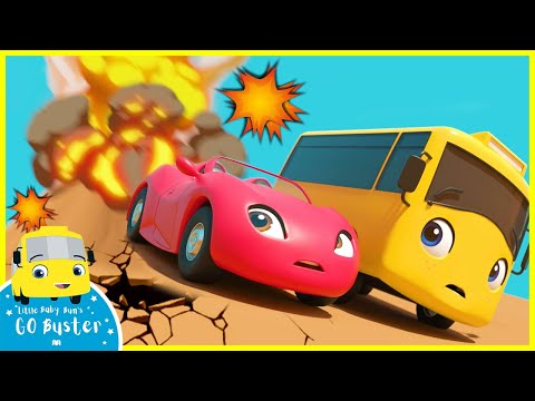 Beware of the Erupting Volcano! | Go Buster | Baby Cartoons | Kids Videos | ABCs and 123s