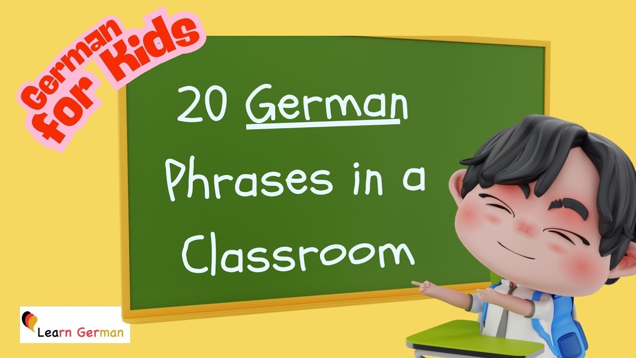 20 Essential German Sentences for Kids: Classroom Edition! | Learn German for Kids