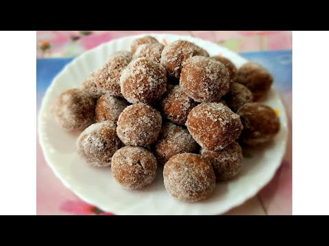 Chocolate ball || Chocolate laddu || Only 4 ingredients || How to make chocolate laddu | Tulu recipe