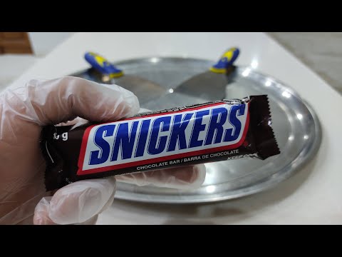 Snickers Ice Cream : ASMR satisfying food transformation with snickers chocolate bars