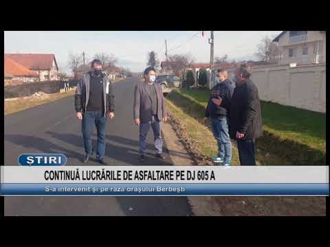 CONTINUA LUCRARILE DE ASFALTARE PE DJ 605 A