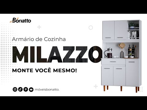 How to assemble the Milazzo Kitchen Cabinet - Bonatto Furniture