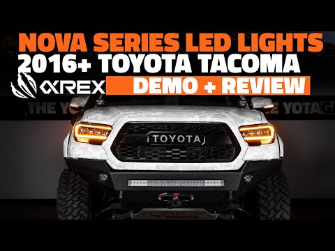 AlphaRex NOVA-Series LED Headlights | 2016+ Toyota Tacoma Review & Demonstration (3rd Gen Tacoma)