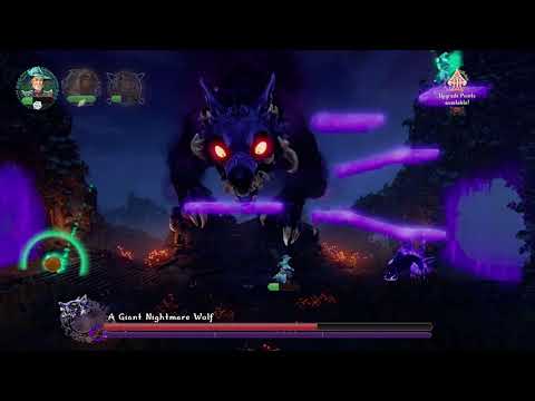 Trine 4 The Nightmare Prince - A Giant Nightmare Wolf Boss Fight