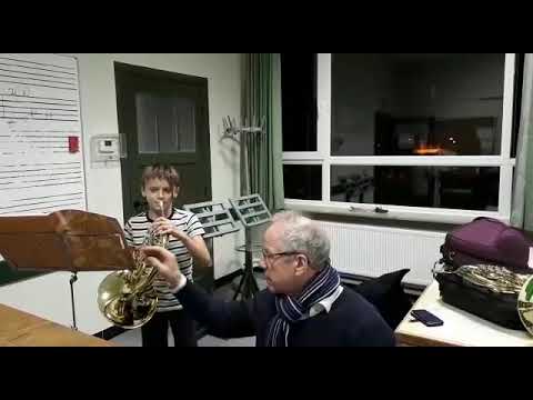 Een volledige hoornles door Leo Smeets in Den Bosch